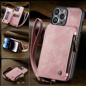 Pink Wallet Case for iPhone